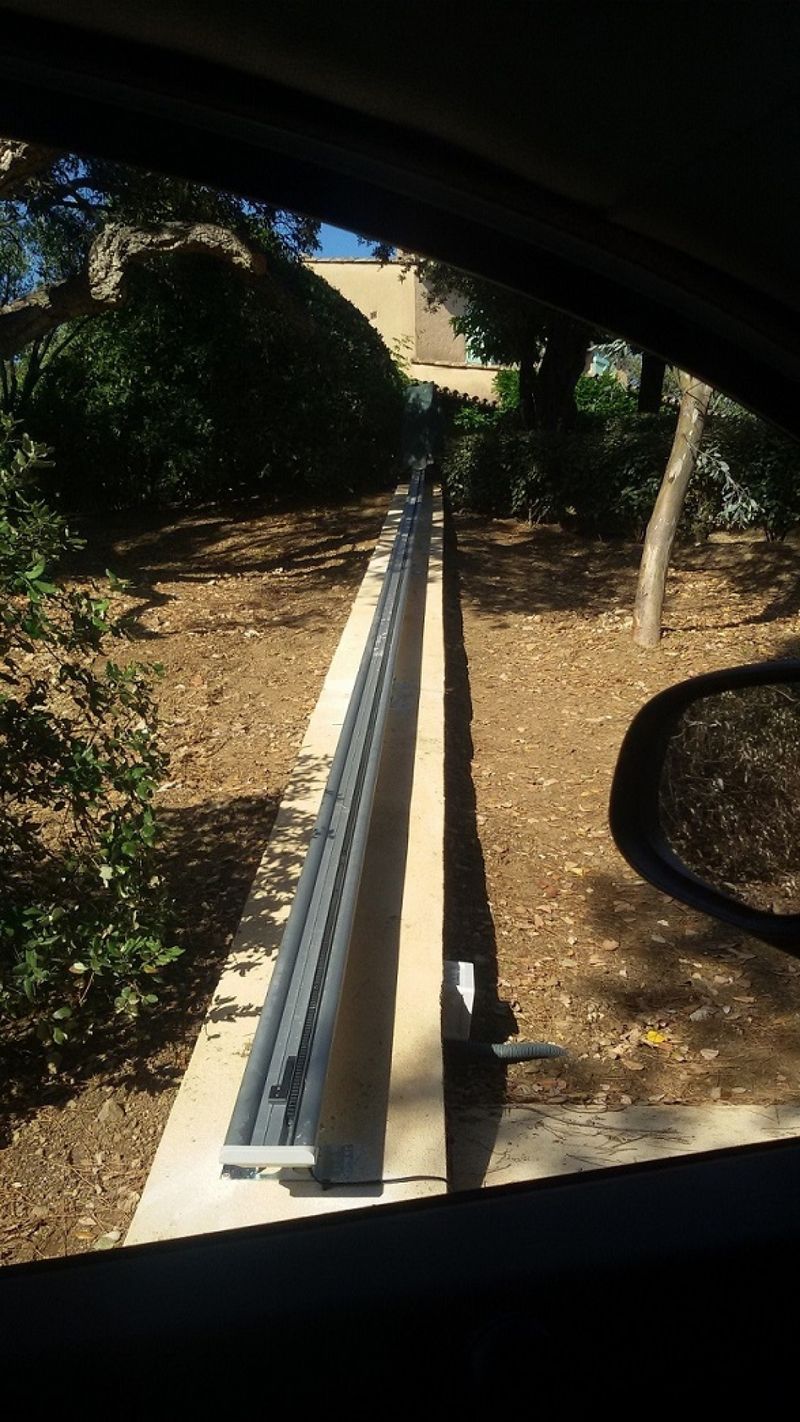 Détail du rail de 17 mètres de long